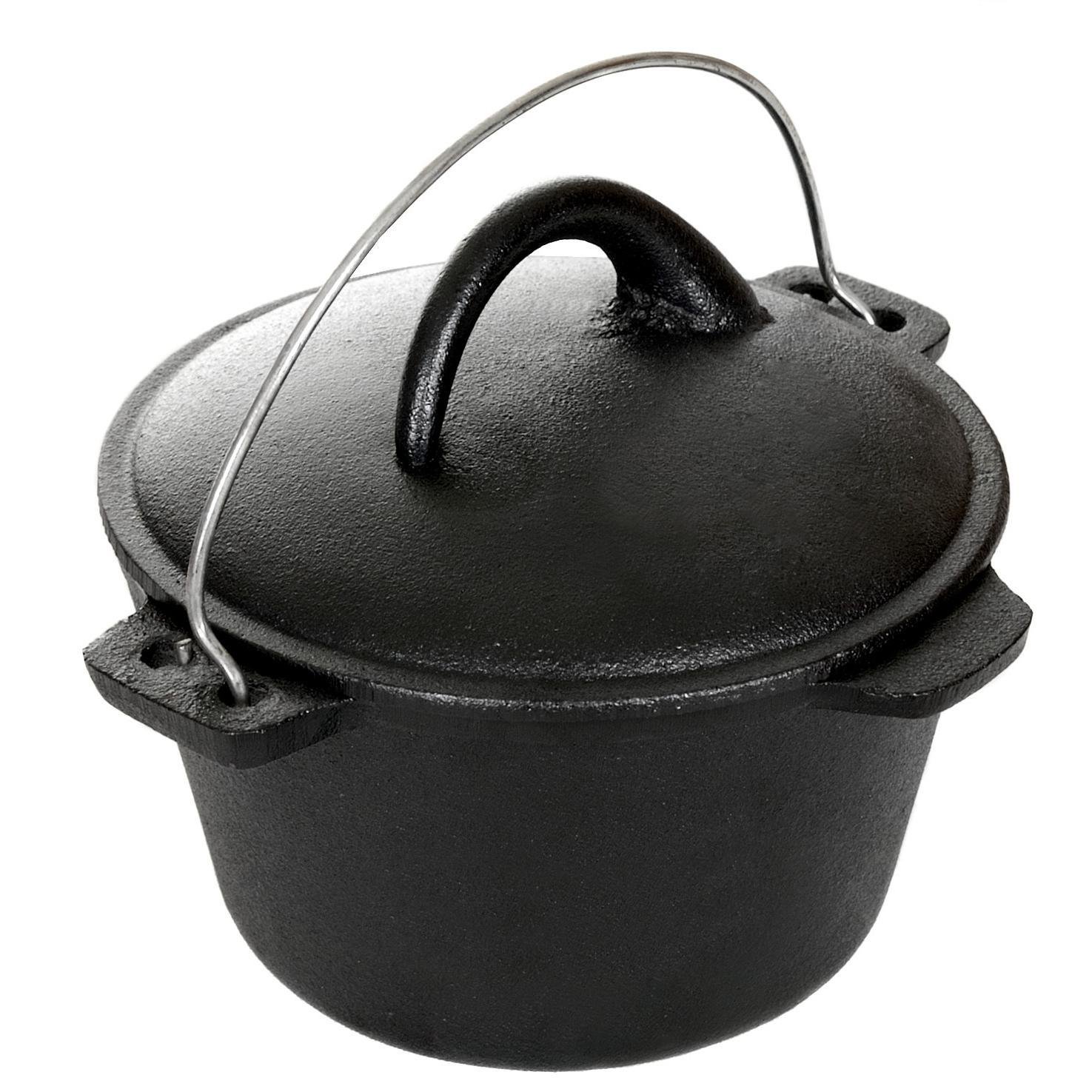 Cajun Cookware Dutch Ovens 1 Quart Cast Iron Dutch Oven