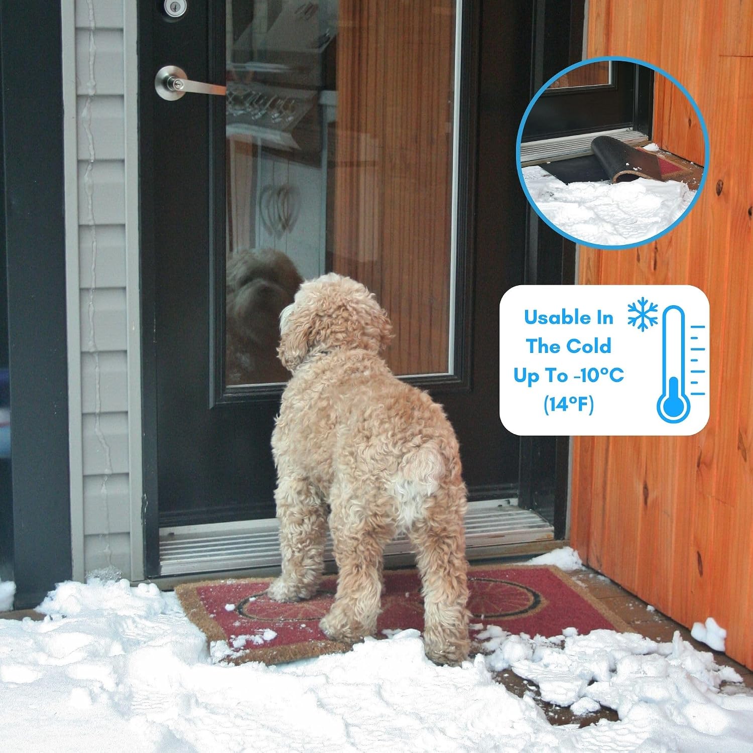 Pressure Mat Alarm with Chime, Floor Alarm Mat System for Home Security