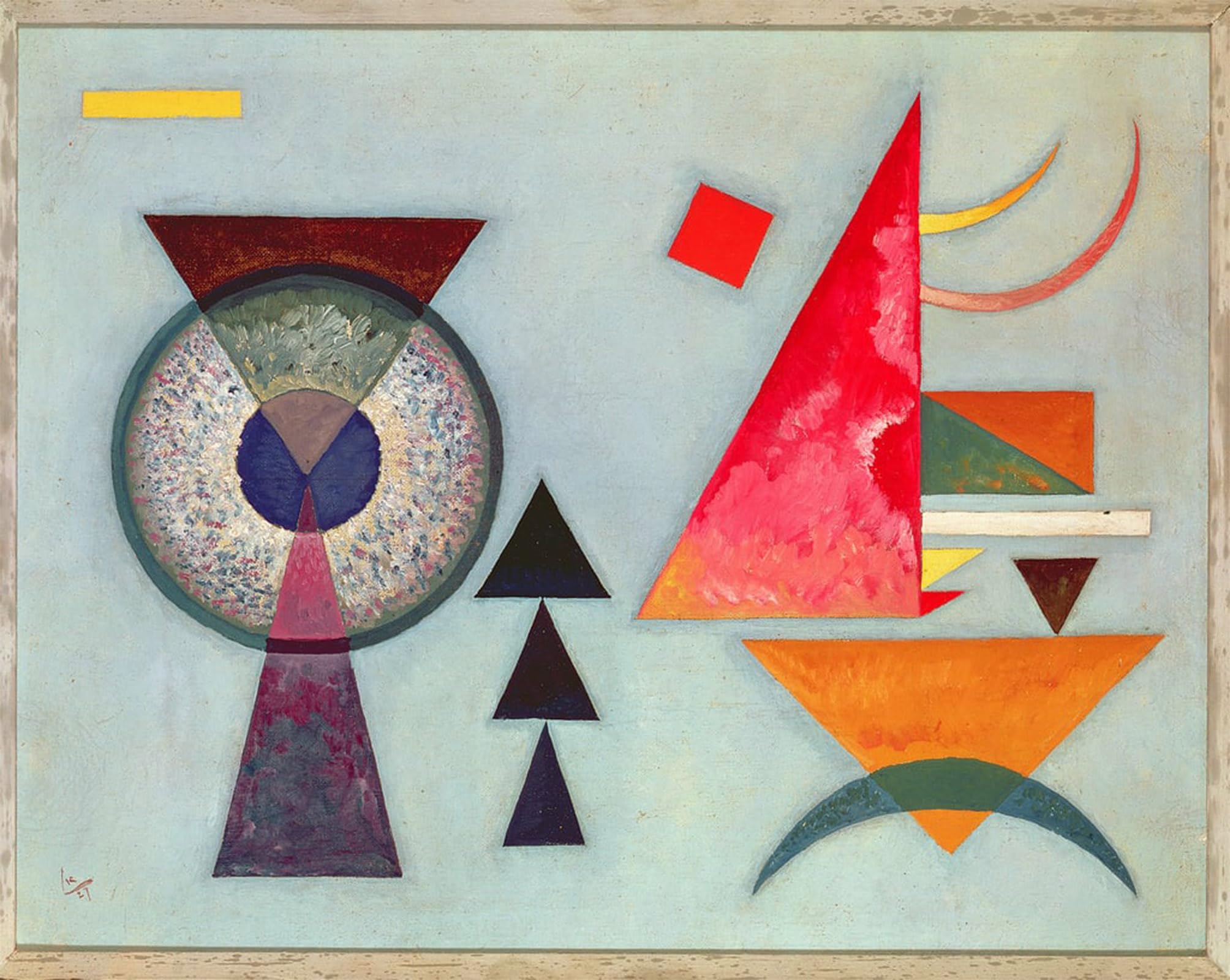 ARTXLXXBN Famous Painting Canvas Artwork Graffiti Print Soft hard by wassily kandinsky Portrait Canvas Image for Home Decor 60x90cm