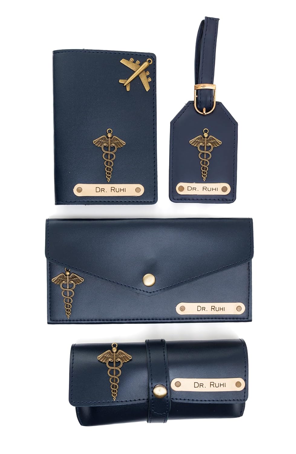 AICA Personalised Name Doctor DR Leather Wallet Gift Set for Women (NavyBlue) - Review, Price and Buying Guide