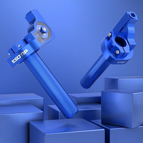 Miniatura 6 de Agarre del acelerador para motocicleta de 0.866 in CNC de aluminio Quick Twister con cable de acelerador CRF50 70 110 IRBIS 125 250 Accesorios de