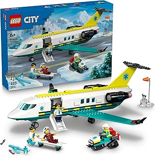 レゴ(LEGO) シティ 救急輸送機 おもちゃ 玩具 誕生日 プレゼント ブロック 知育 男の子 女の子 子供 6歳 7歳 8歳 9歳 乗り物 飛行機 飛行船 科学 母 父 60465