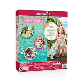 American Girl WellieWishers 14.5-inch Camille Doll Playset with Crisella The Dragon, Doll Dress and Accessories, and Storybook, for Ages 4+