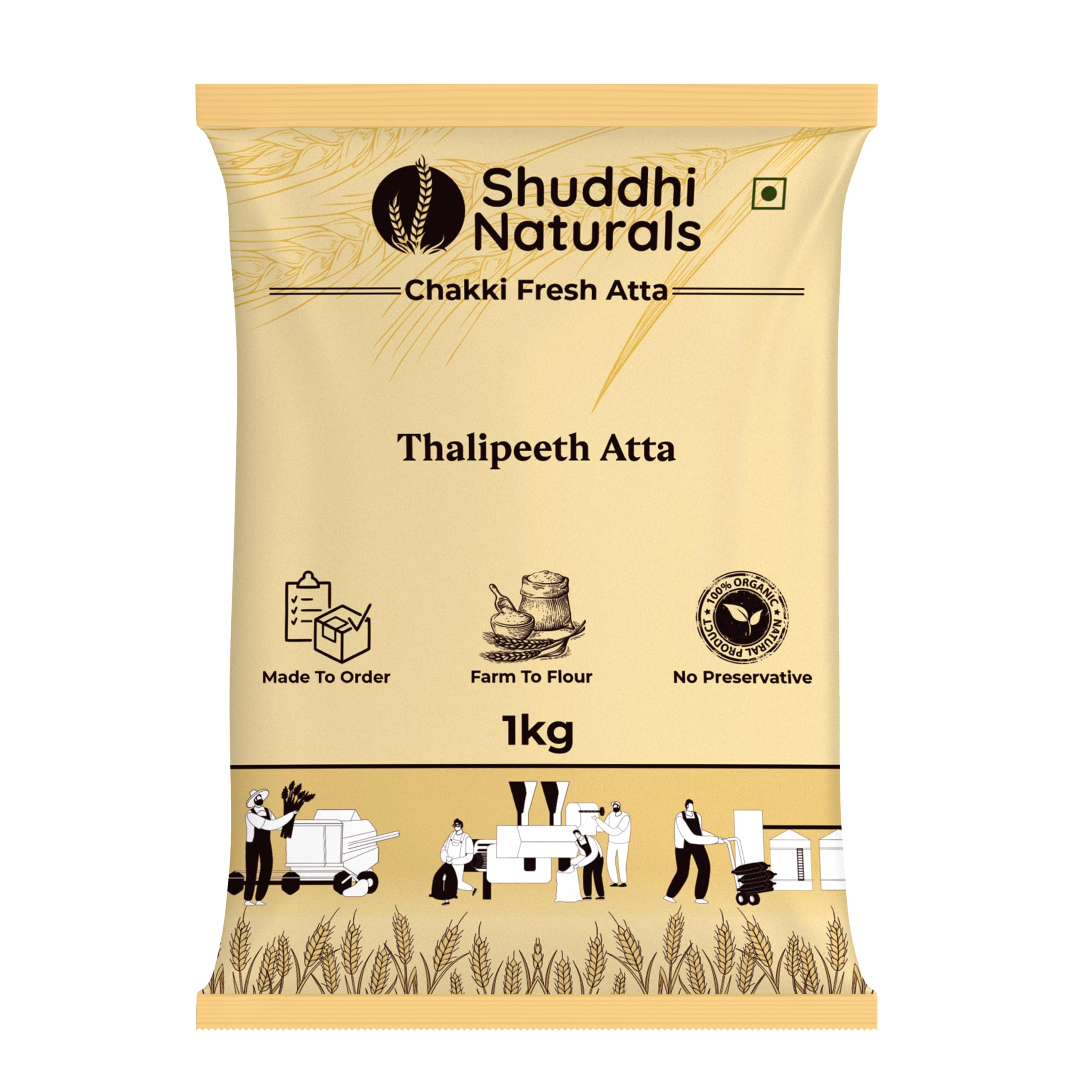SHUDDHI NATURALS Thalipeeth Atta | Rich in protein | Freshly grounded | Wheat, Rice, Jowar, Bajra, Chana dal, Moong Dal, Urad Dal, Methi, Jeera, Dhaniya, Ajwain. | Authentic Maharashtrian Blend (1 Kg) (B0CQPJLQ3F) Amazon Price History, Amazon Price Tracker