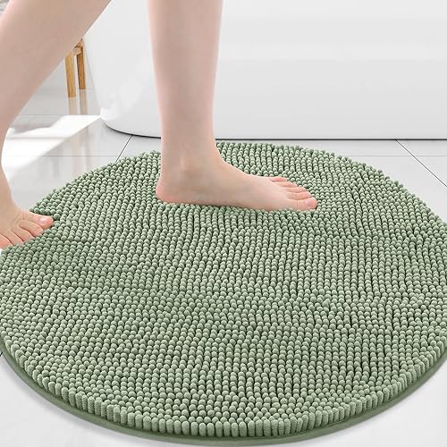 Miniatura 89 de Arotive Alfombras de Baño 30x20, Alfombras de Baño de Chenilla Shaggy Extra Suaves y Absorbentes, Lavables a Máquina con Respaldo de Goma