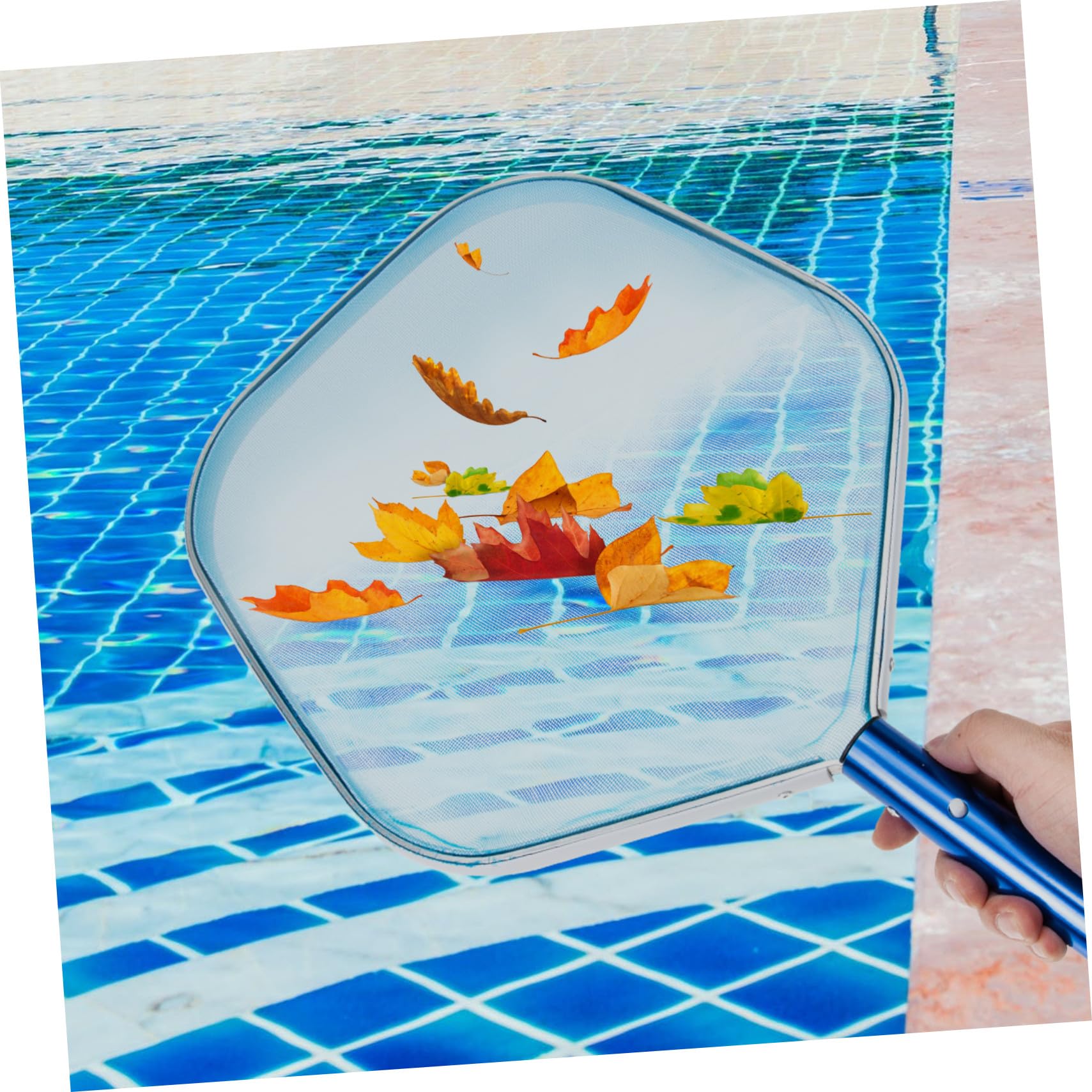Feinmaschiger Pool Laubkescher mit Aluminiumrahmen für Schwimmbadreinigung