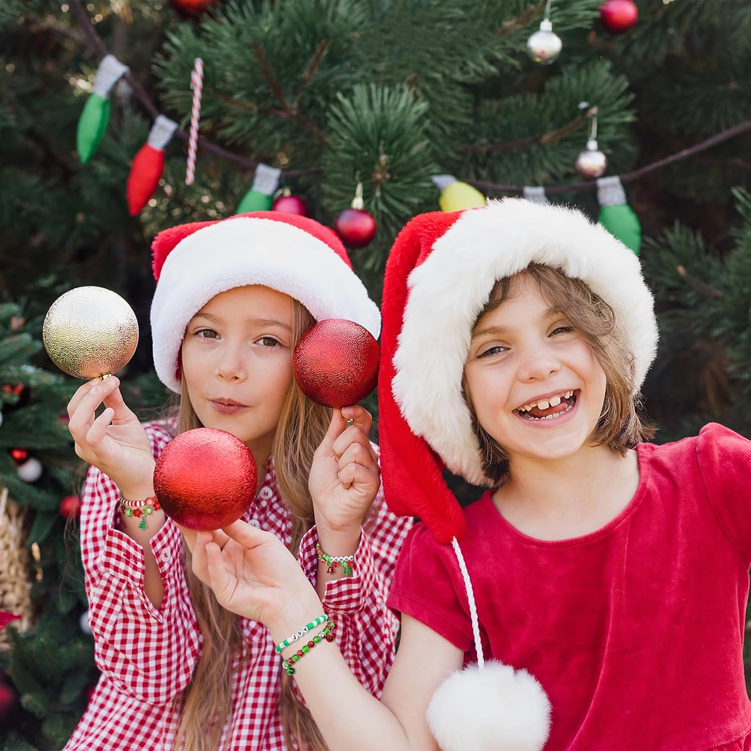 30 Pcs Festive Bracelets Set Colorful Friendship Adjustable Clay Festive Beaded Bulk Women's Clay Surfer Heishi Bracelet for Women Gift Party Supplies - Image 6