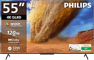 Philips 139 cm (55 inches) 8300 Series 4K Ultra HD Smart QLED Google TV 55PQT8300/94