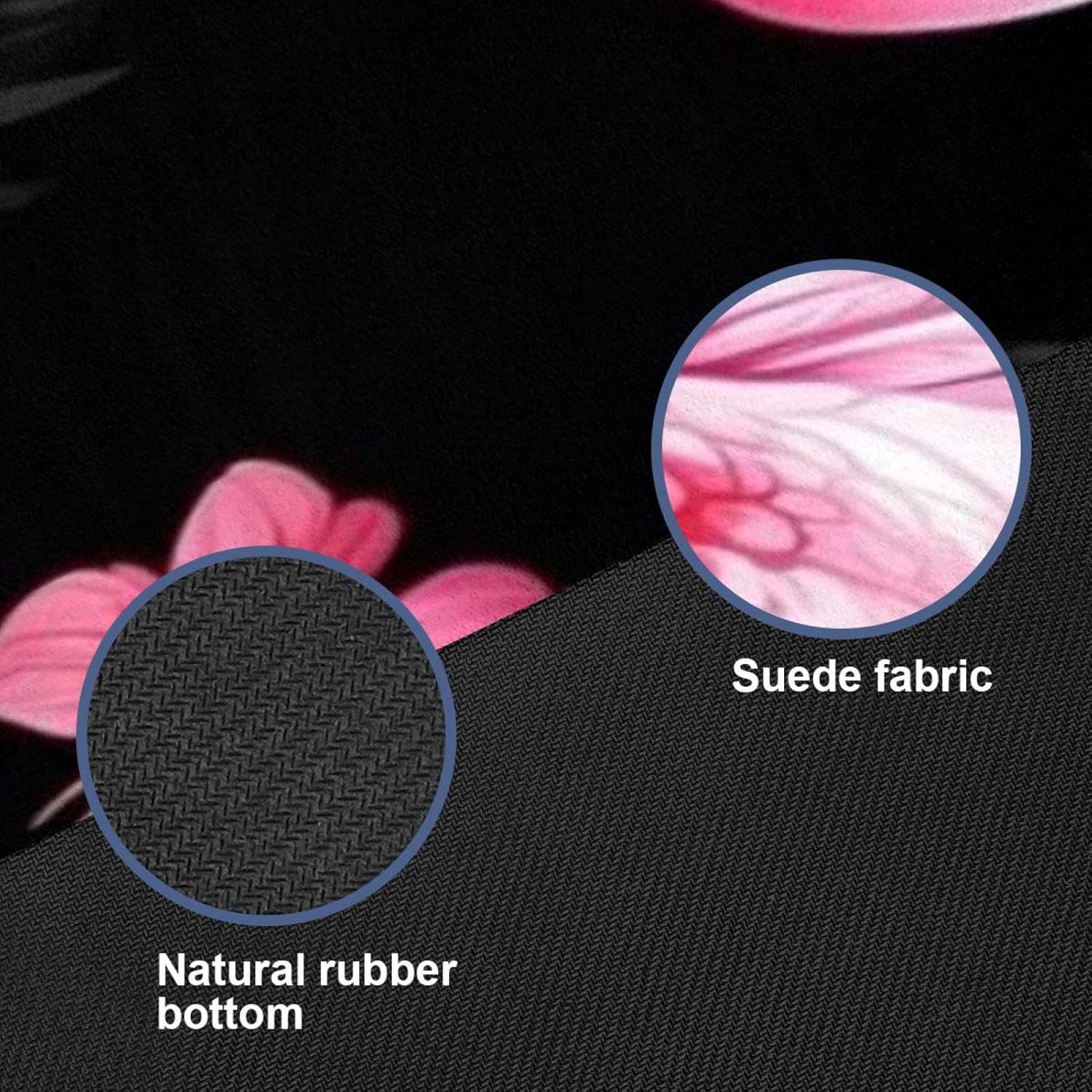 Yoga Towel, Tropical Flamingo Pattern Non Slip Sweat Absorbent Hot Yoga Mat Towel for Hot Yoga, Pilates and Fitness - 72.8" x 26.8"