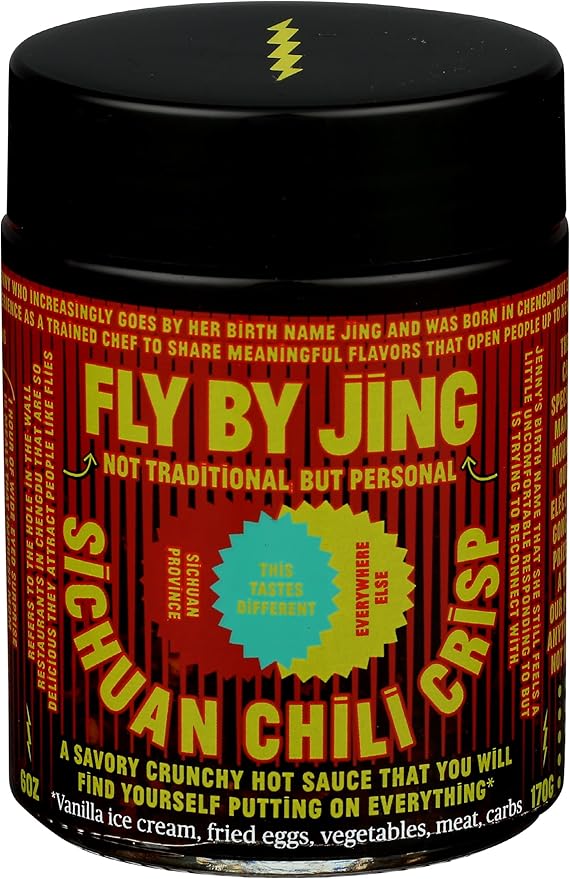 FLY BY JING Sichuan Chili Crisp 6oz, Deliciously Savory Umami Spicy
