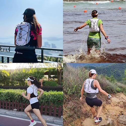 Miniatura 6 de AONIJIE Chaleco de hidratación para correr, ligero y de gran capacidad, chaleco para correr para mujeres y hombres, mochila de hidratación para