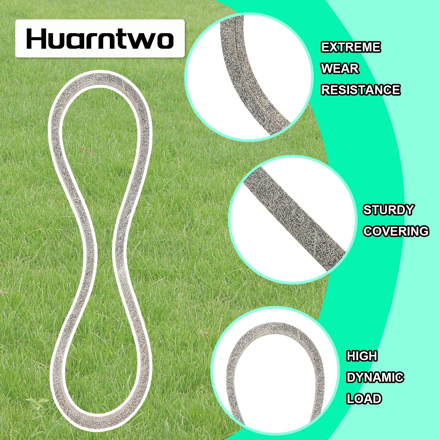 754-0467+754-0468 - Correa de transmisión para cortacésped/cable de Kevlar (5/8 x 91 pulgadas/5/8 pulgadas x 41) para MTD/Cub Cadet/Toro LX500 LX420 LX425