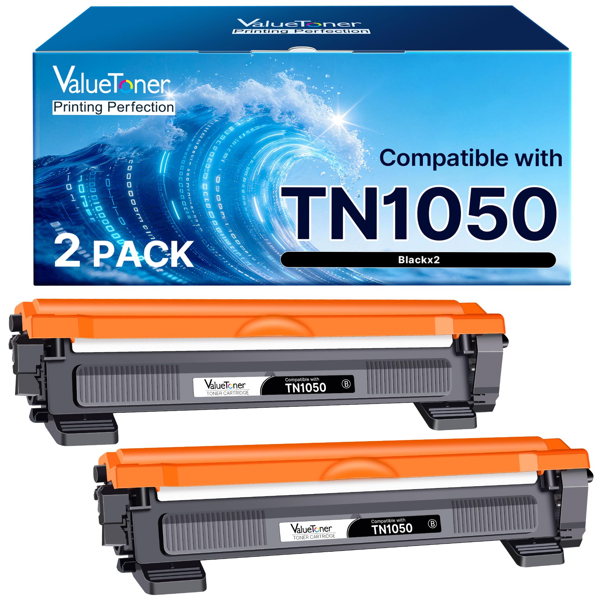 Valuetoner 301 Druckerpatronen Multipack Kompatibel für HP 301 XL Schwarz Farbe für HP Deskjet 2540 Patronen 1010 2543 Officejet 4630 2620 Envy 5534 4500 4502 4504 4508 (2er-Pack)