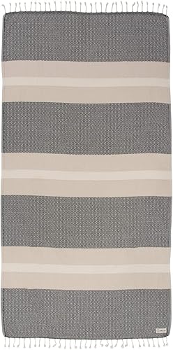 Miniatura 8 de Sand Cloud Toalla de playa turca, sin arena, secado rápido, hilo de algodón turco orgánico 100% certificado, ideal para baño de playa o como manta,