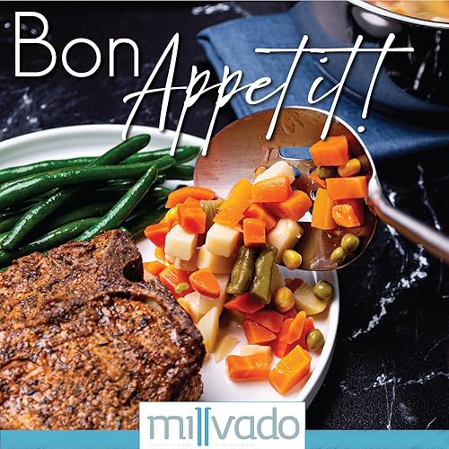 Miniatura 5 de Cuchara de cocina ranurada de acero inoxidable, colador de chef de metal grande para cocinar, servir y mezclar, la herramienta de cocina #1 apta