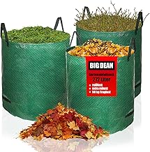 BigDean Gartensack XXL 272L - 3er Set - Laubsack mit extra robustem 150g/m² Gewebe - Gartenabfallsack für Laub, Müll, Grünabfall & Kompost - wasserdicht & reißfest