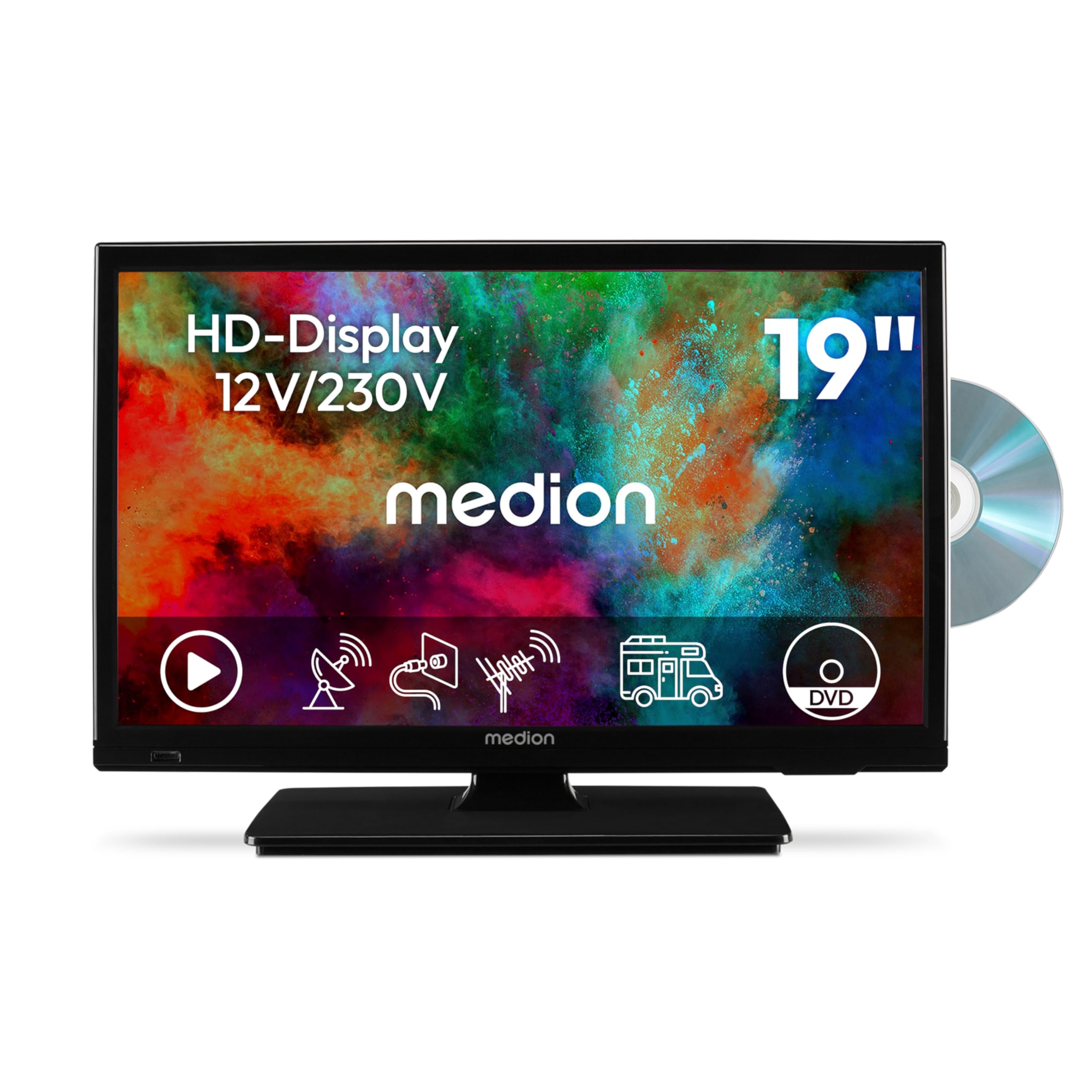 MEDION 47 cm HD Fernseher mit DVD-Player Elektronik & Foto