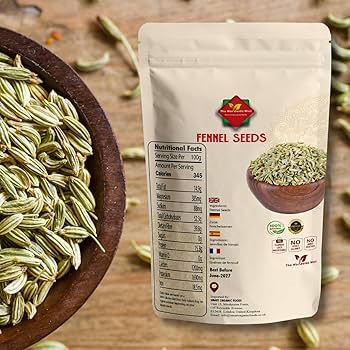 Fennel Seeds (900g/31.75oz) | Saunf (Soonf) | Gluten Free |100% Raw Fennel Seed From India | Authentic | Vegan | Non GMO | No Additives