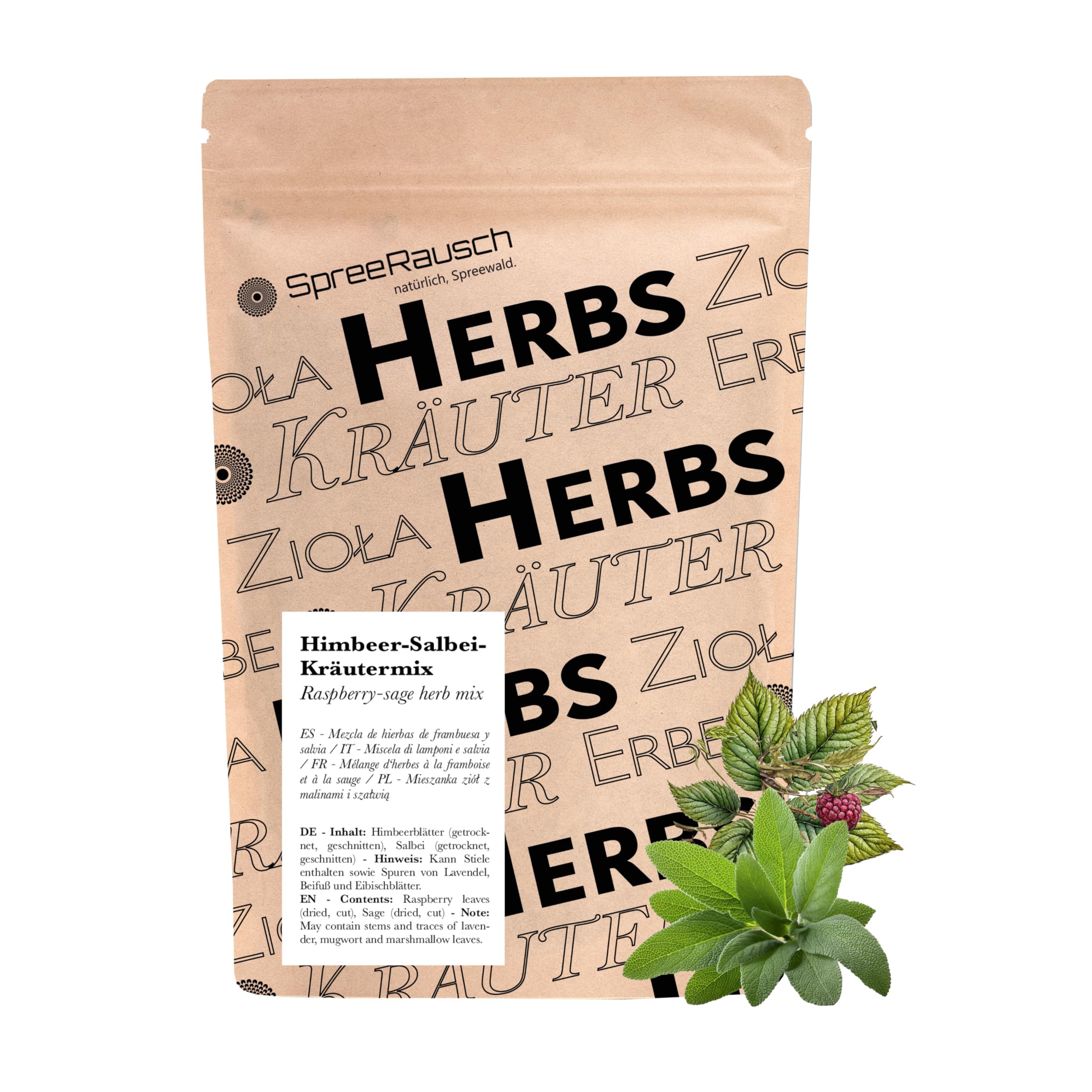 Himbeer - Salbei Kräutermischung von SpreeRausch, das Original …