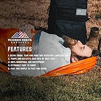 Vista 5 de MODERN NEEDS Emergency Sleeping Bag Survival – Thermal Blanket & Bivy Sack Emergency Bivy & Survival Blanket Outdoor Sleeping Bag & Hiking