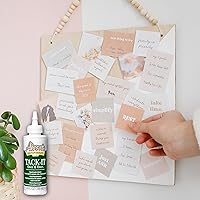 Vista 5 de Aleene's Tack-It Over & Over - Pegamento líquido reposicionable y extraíble, 4 fl oz, Transparente