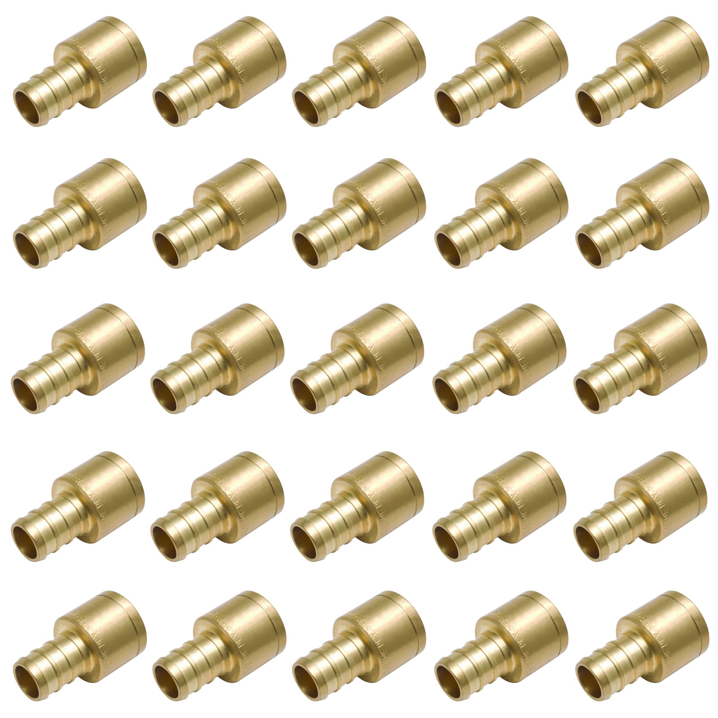 SharkBite UC606LF Adaptador de sudor hembra PEX de 3/4 pulgadas por 3/4 pulgadas, paquete de 25