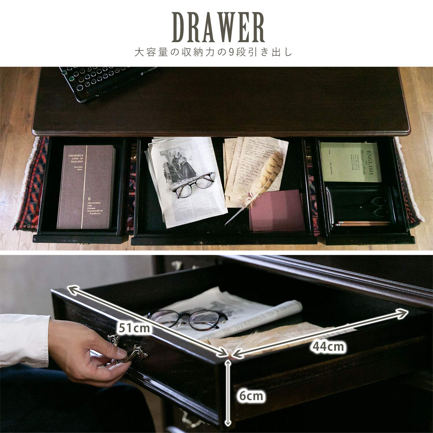 Amazon | デスク 7022-S-5 ケンジントンライフ (Kensington life) 両袖