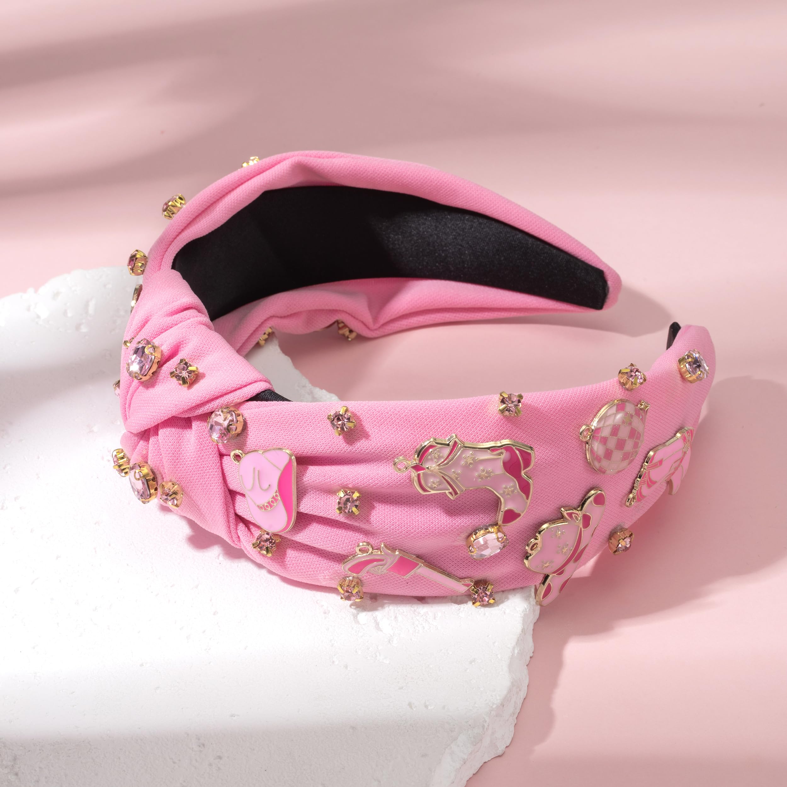 Amazon.com : Mixcbe Western Cowgirl Pink Headband for Women 