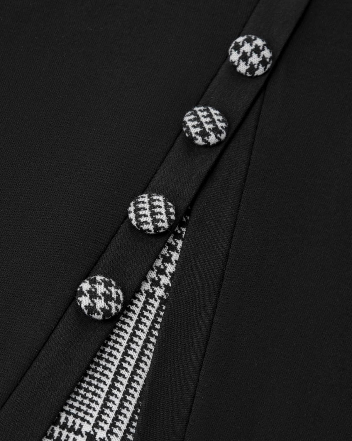 VALOLIA Womens Cowl Neck Long Sleeve Tunic Tops Button Casual Loose Shirts - Image 4