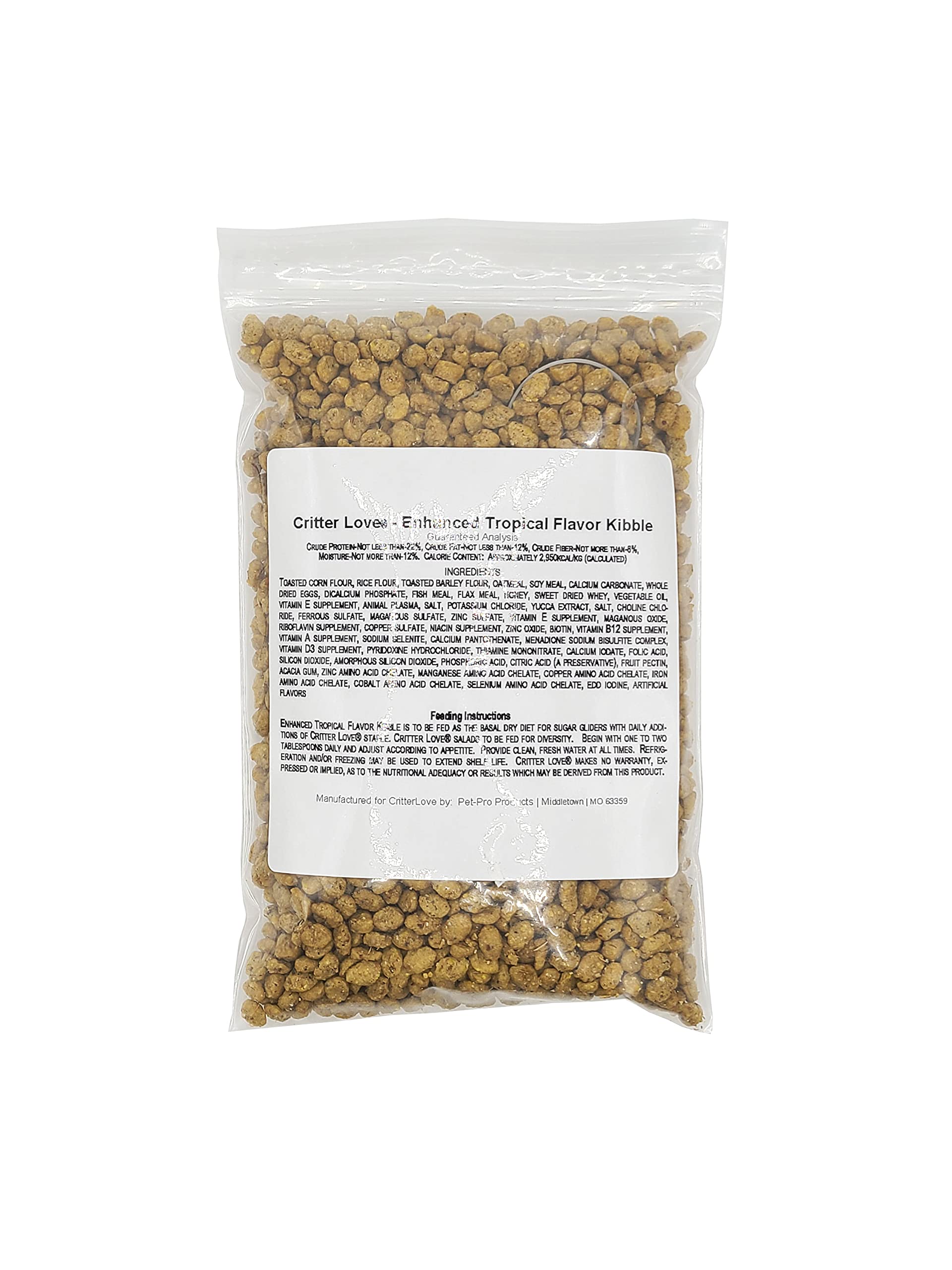 Critter Love Tropical Kibble for Sugar Gliders