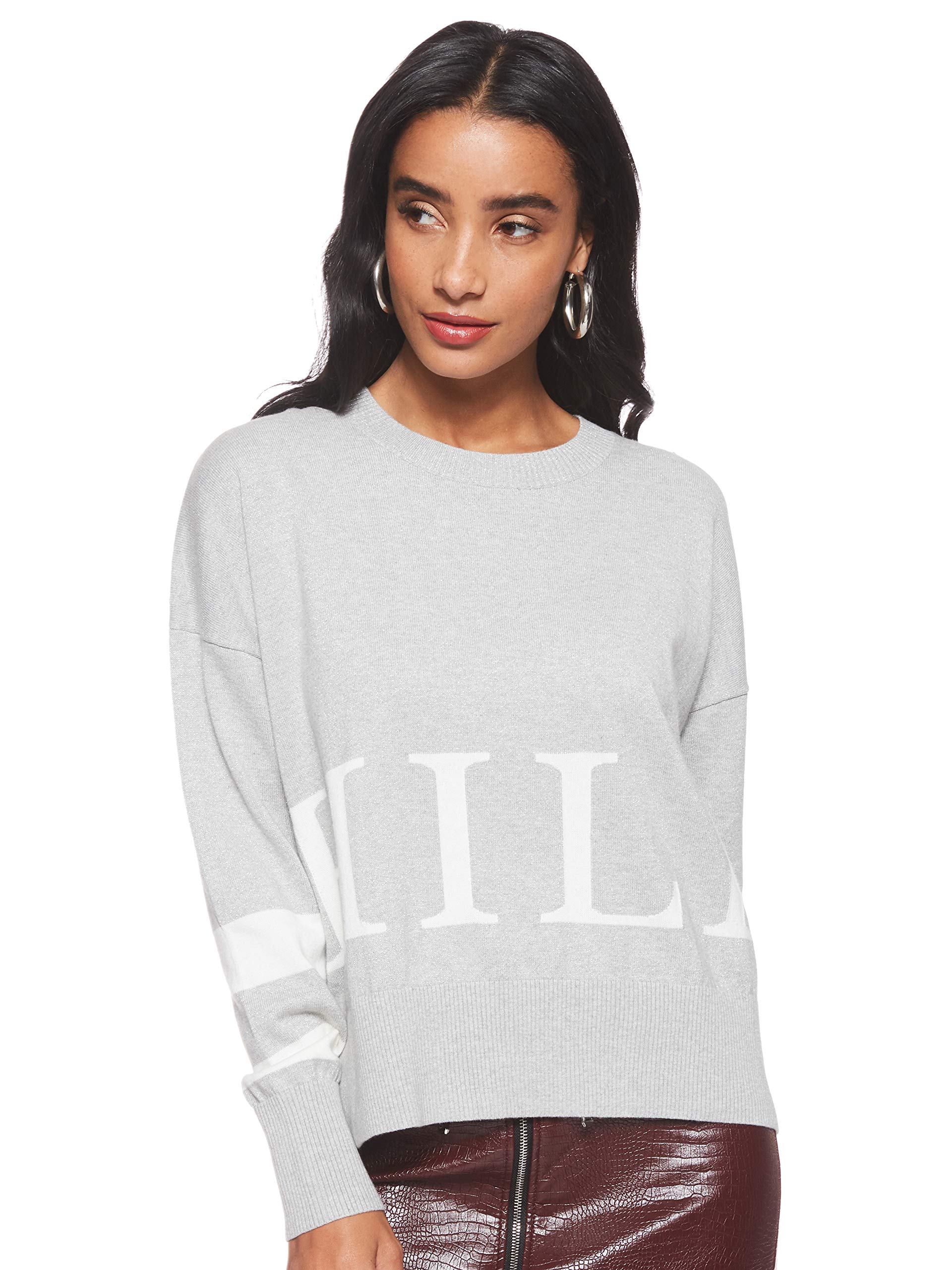Women's Sweater, Grey (Light Grey Heather), Large
