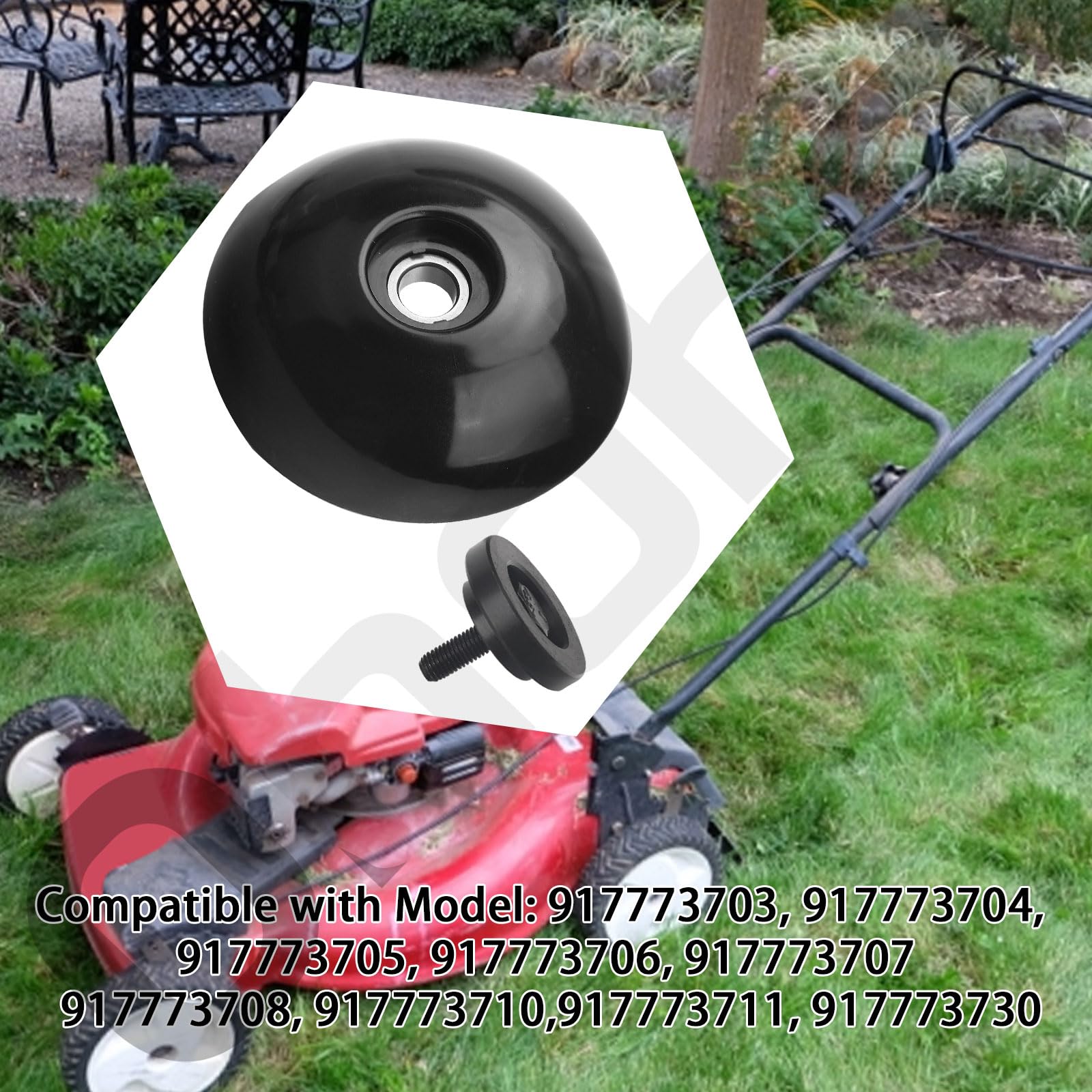 Ohoho 532182217 Bola de corte y montaje de pernos 532180334 compatible con cortacésped Husqvarna/Craftsman/AYP. Reemplazo: 180334 182217 180337 (1)