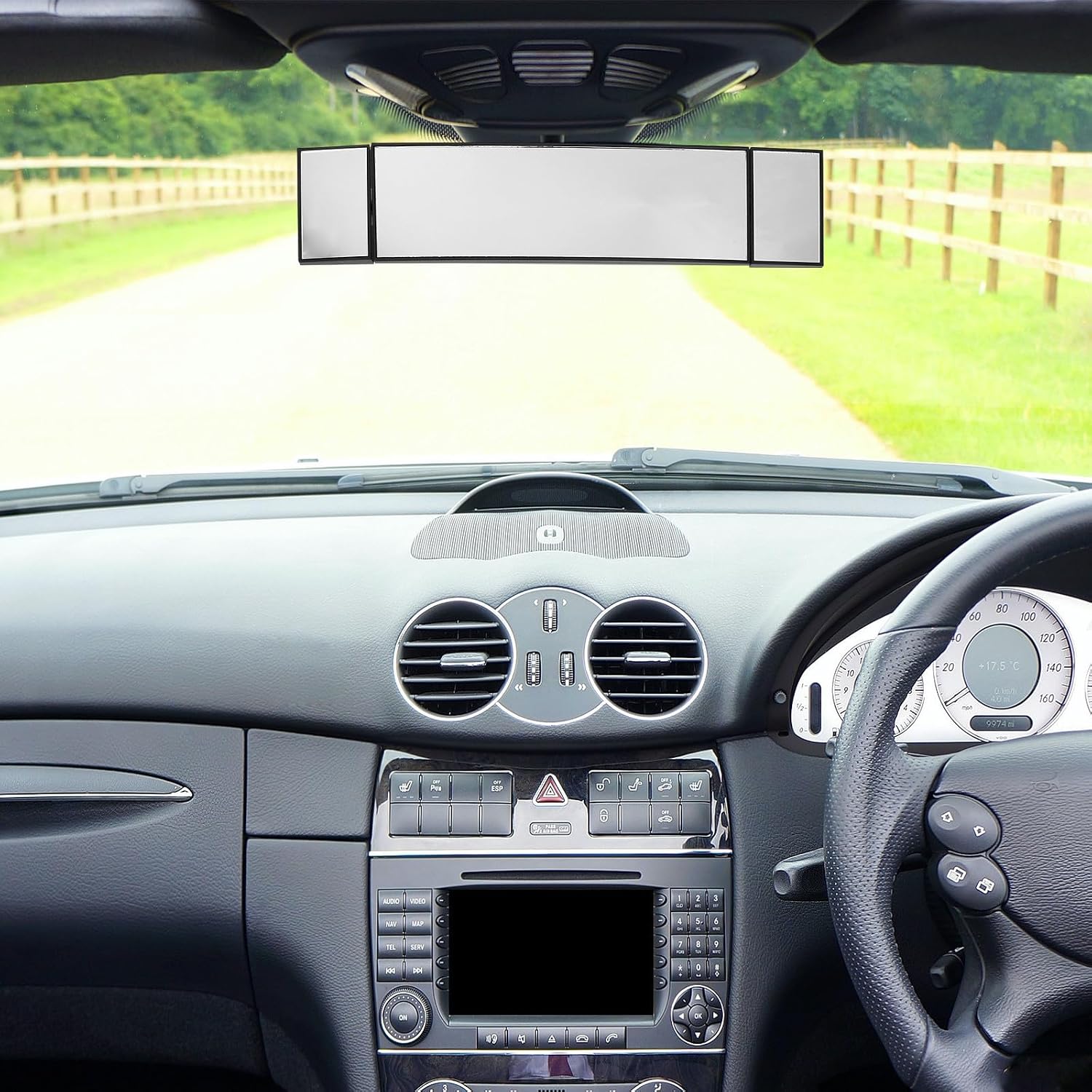 Wide-angle Car Blind Spot Mirror for Rearview with Abs and Glass Material, Easy to Install and Enhancing Driving Safety, Modern Stylish Design for Vehicle Rearview