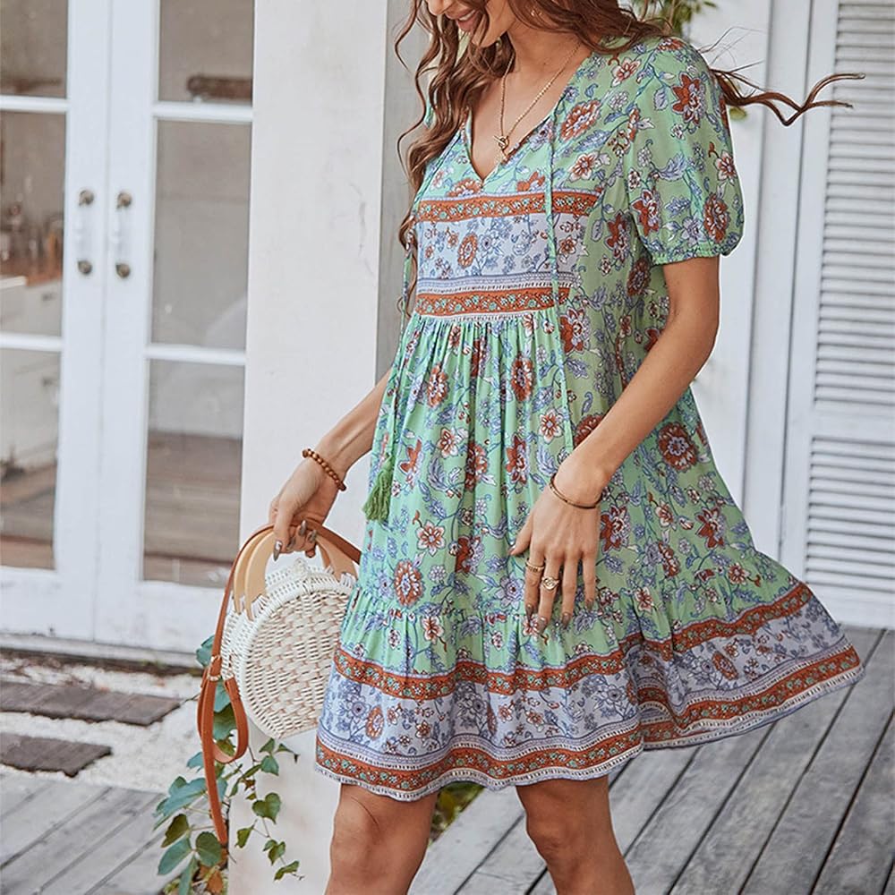 Babydoll Dress Scotch Soda Long Sleeve Print Mini Dress