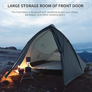 Naturehike Cloud Up Pro Camping Tent, Backpacking Tent