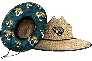 FOCO Dallas Cowboys Floral Lifeguard Beach Straw Sun Hat
