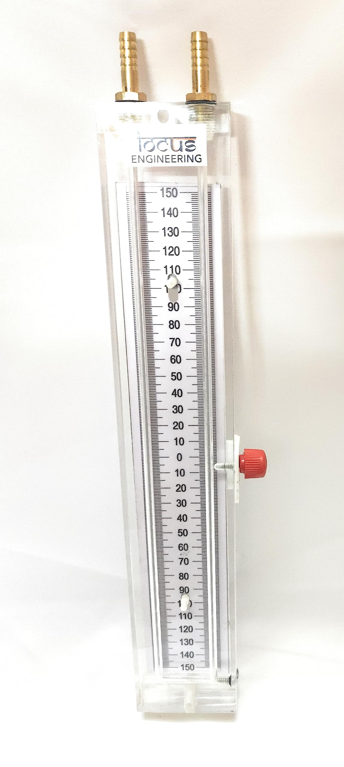 LOCUS Acrylic U Tube Manometer | 150-0-150 mmWC Range | Wall Mounted | Brass Nozzle | Gas & Liquid Pressure Measurement | Industrial & Laboratory Use | ISO & CE Certified-picture-25