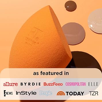 Real Techniques Iconic Blend + Set Makeup Sponge Duo, Foundation Sponge