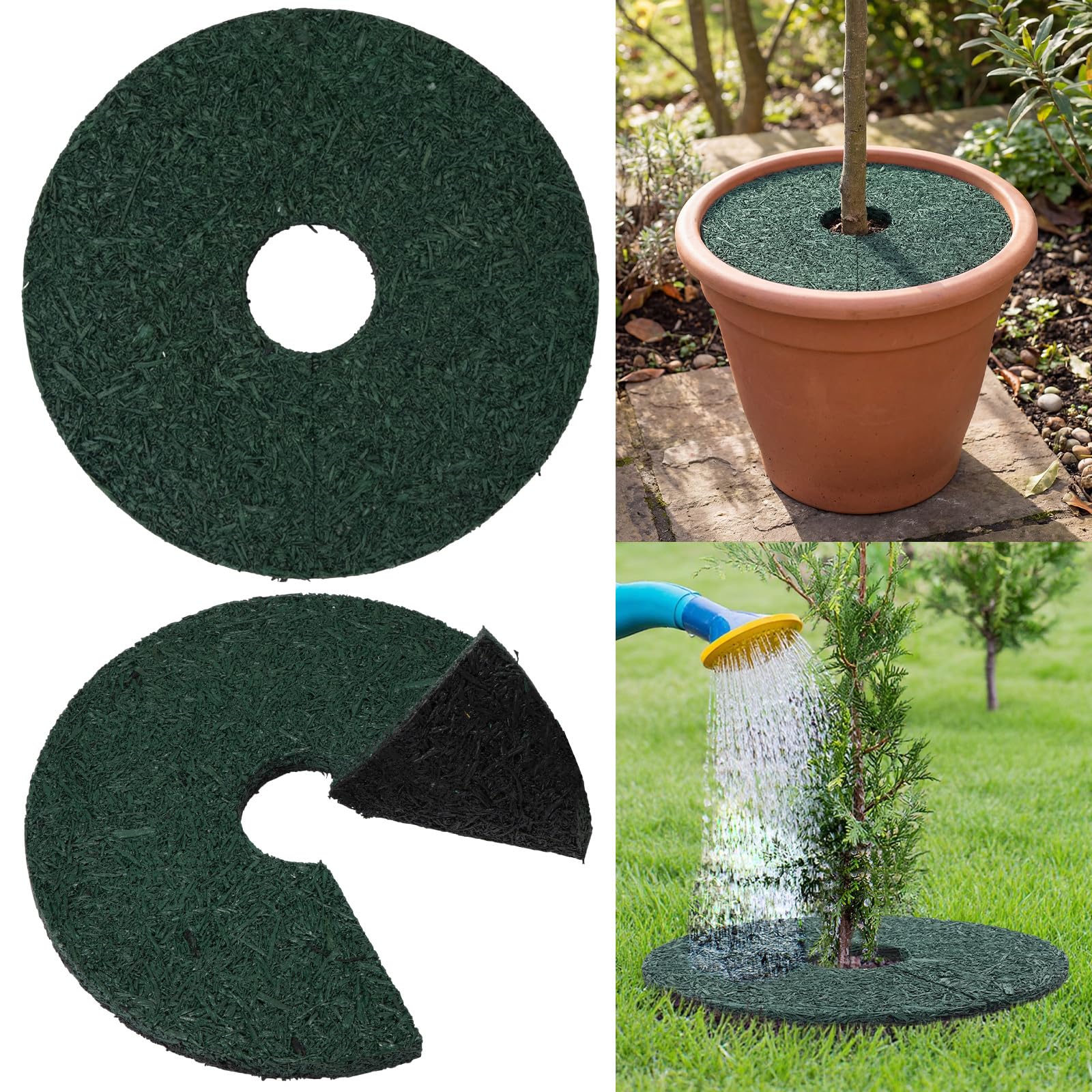 Tapis de protection racines arbre barrière contre les mauvaises herbes