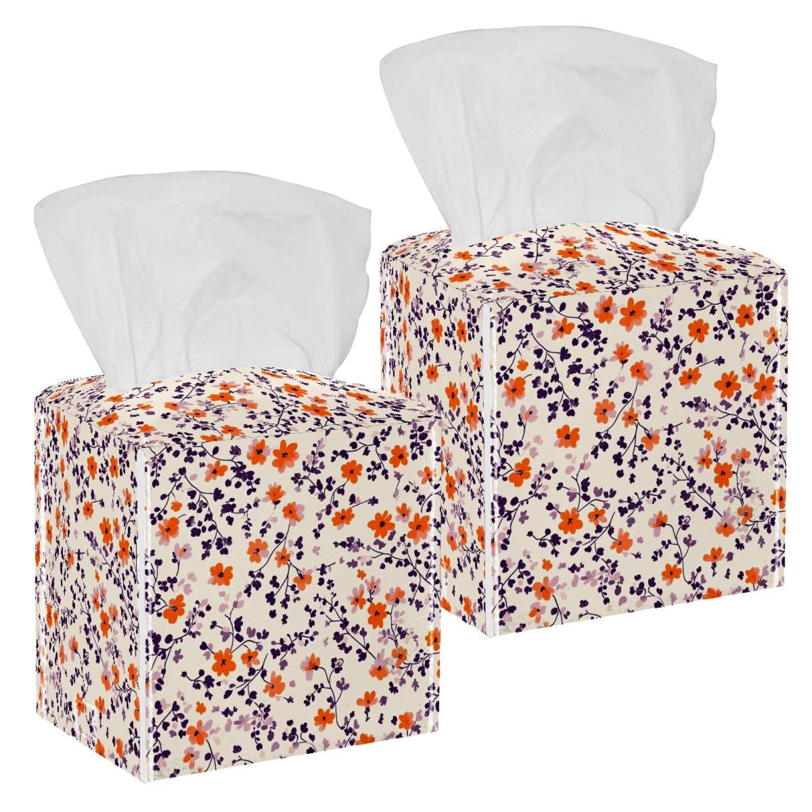 Boîte à mouchoirs en cuir imperméable lot de 2 étuis distributeurs table