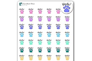 Gold Foil Pet Meds Planner Stickers