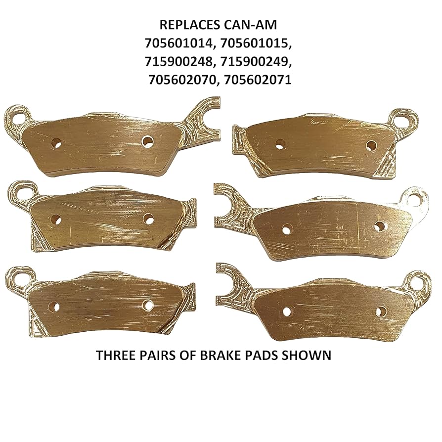 Amazon.com: Brass Brake Pads (3 Pair) compatible with Can-Am