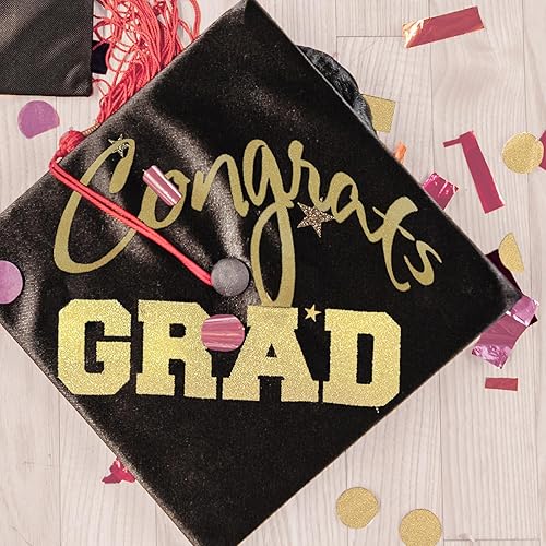 Miniatura 5 de Goefun - Cartulina dorada con purpurina de 12 x 12 pulgadas, 24 hojas de doble cara, papel dorado champán con purpurina que no se desprende de 10.58