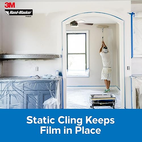 Miniatura 8 de Scotch - Película de enmascaramiento avanzada 3M Hand Masker, 99 pulgadas x 90 pies, AMF99, 1 rollo