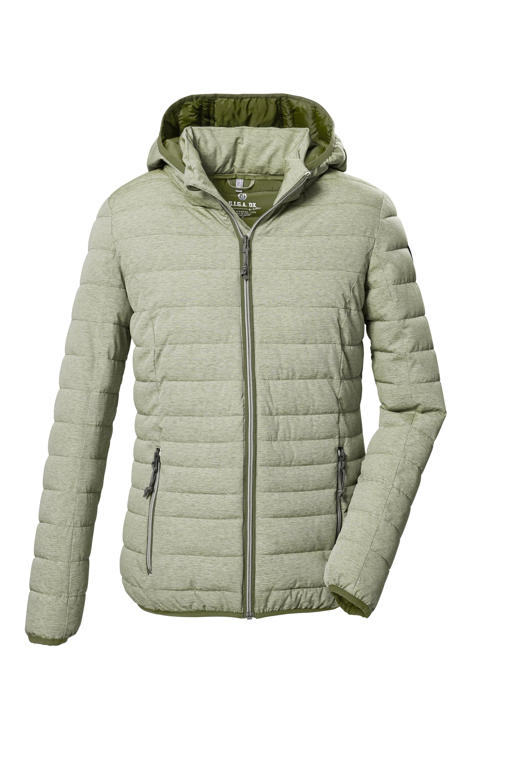 G.I.G.A. DX Limitlos WMN JCKT A - Chaqueta Funcional Para Mujer Con Capucha Desmontable, Color Gris Antracita