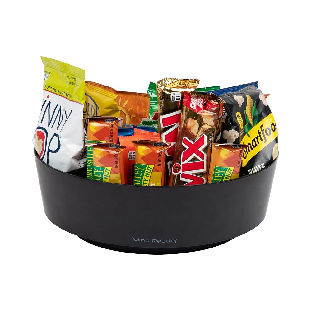 Mind Reader Snack Carousel, Countertop Organizer, Snack Tray, Condiment