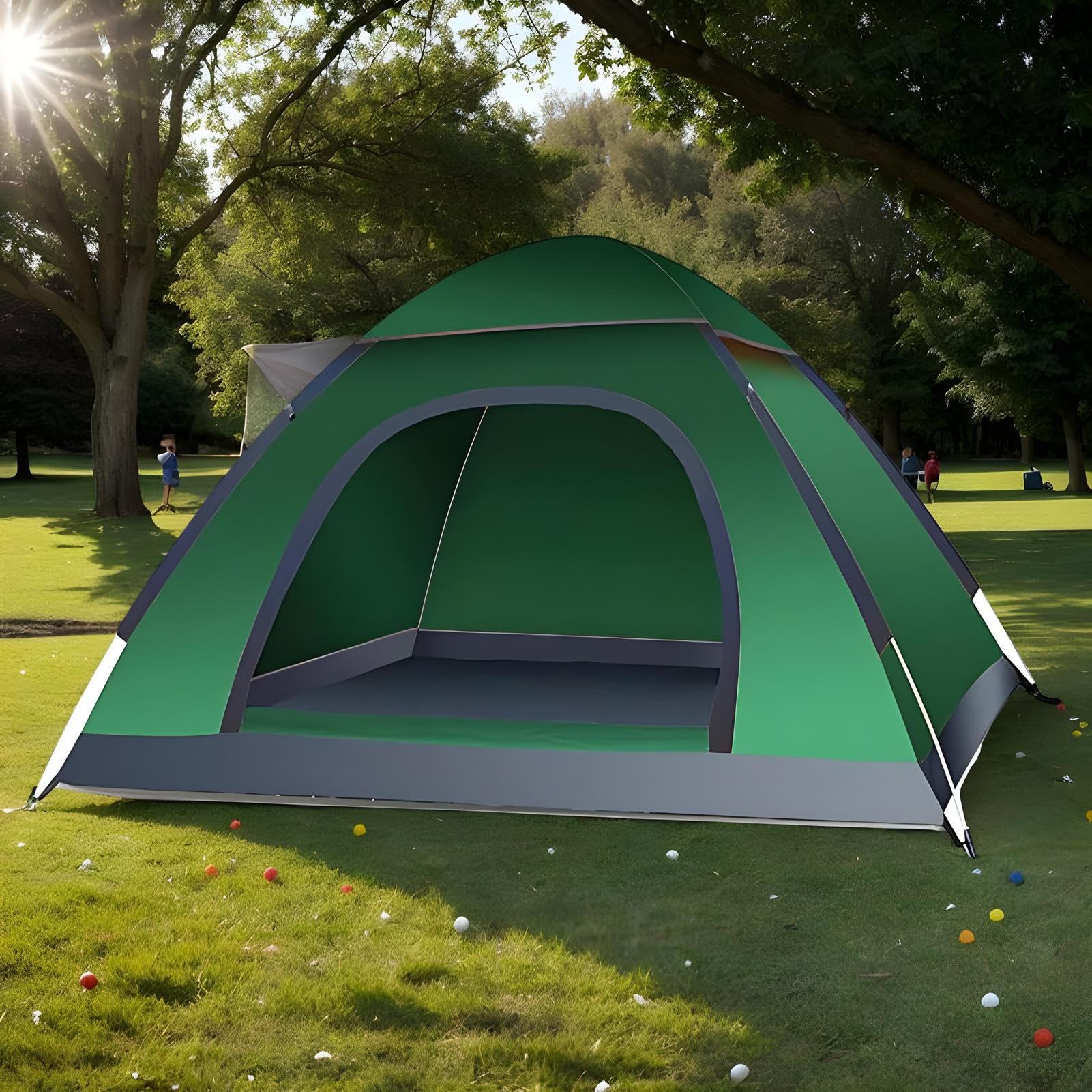 Tenda da Campeggio Pieghevole con Protezione Raggi UV | Tenda Da Spiaggia Per Sport Outdoor E Attività All'Aria Aperta, Backpacking, Viaggi, Escursionismo, Pesca E Picnic Per 2-3