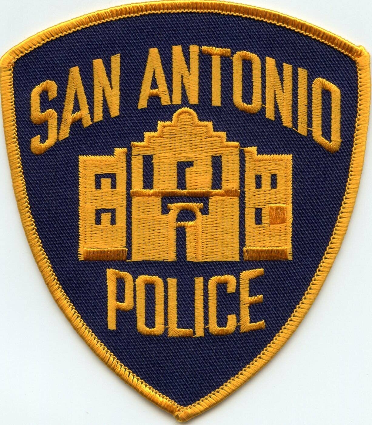 Embroidered Patch - Patches for Women Man -SAN Antonio Texas TX Dark Blue Background Police Patch
