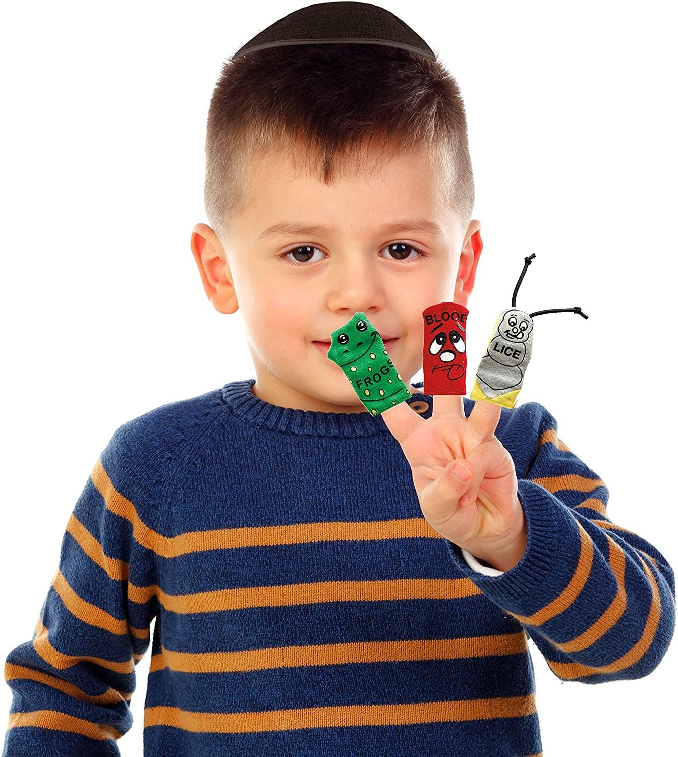 Passover "Ten Plagues" Finger Puppets Judaica
