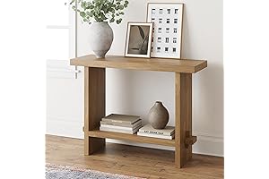 Nathan James Virgo Wood Accent Storage Console Sofa Table
